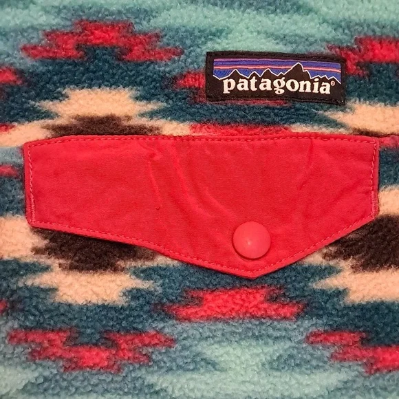 Patagonia Synchilla Snap-T Pullover Aztec Tribal Wild Desert Teal Print 2015 - Picture 5 of 9